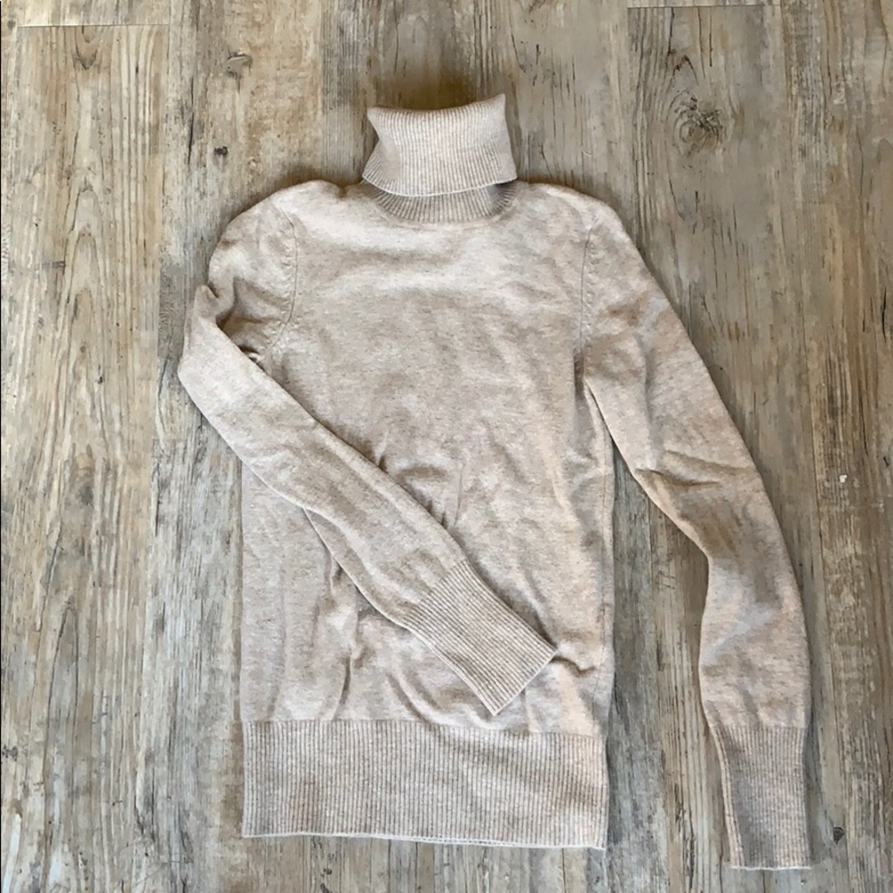 Cream turtleneck sweater